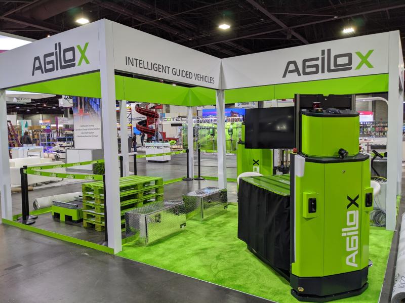 AGILOX exhibits intelligent guidance trolley IGV at MOTEX 2020